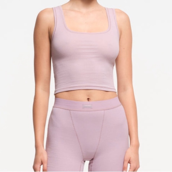 SKIMS Cotten Rib Tank - Dusk NWT XS - Picture 2 of 3
